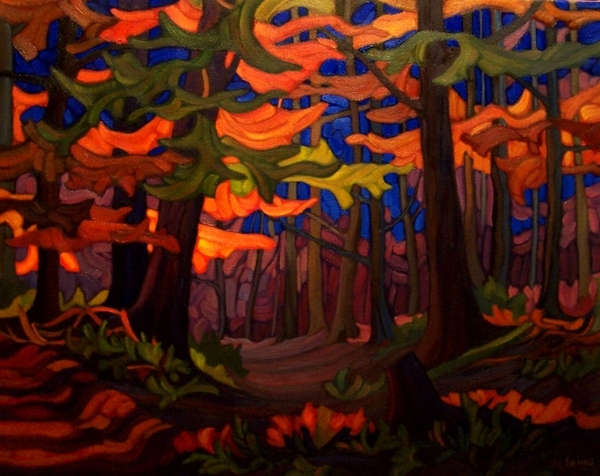 "Where Paths Do Cross"   16 x 20  oil on canvas  SOLD