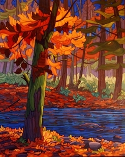 A Stone's Throw Away  30x24  oil on canvas sold West End Gallery Victoria
