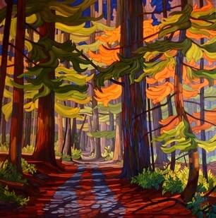 A Visit With the Grandparents  oil on canvas  48x48   SOLD