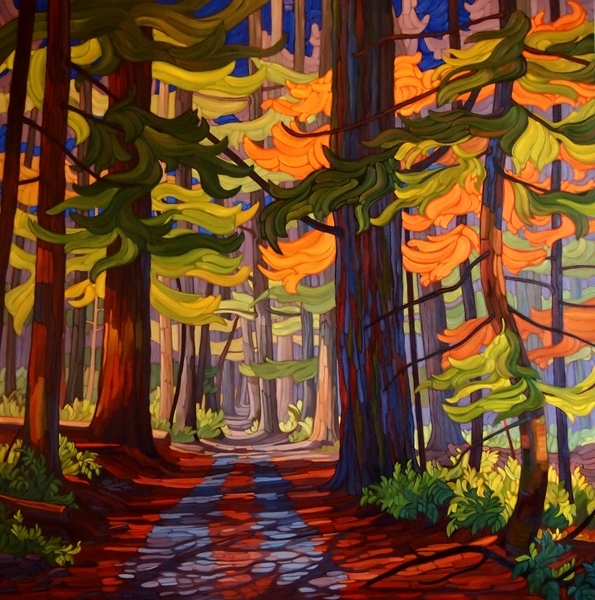A Visit With the Grandparents  oil on canvas  48x48   SOLD