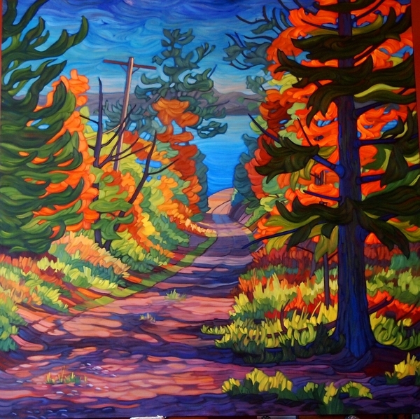 Beach Day  36x36  o/c  SOLD