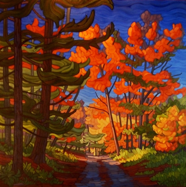 Celebration of Colour   oil on canvas  36x36   West End Gallery SOLD