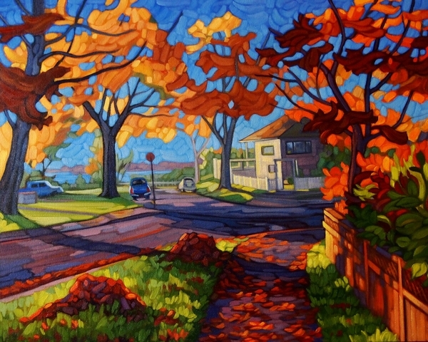 Colourful Clean up  oil on canvas  16x20   SOLD