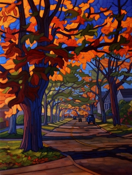 Cruising The Hollywood Crescent  24x18  o/c  SOLD