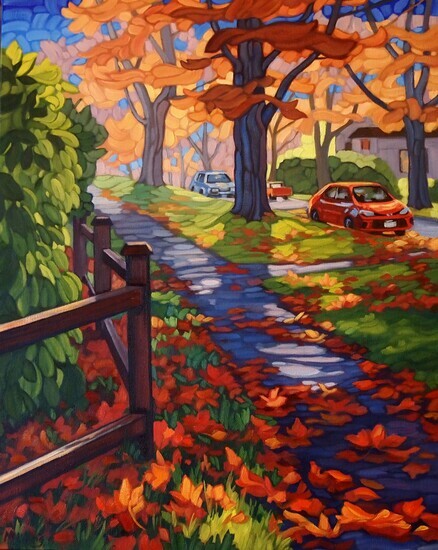 Fairfield In The Fall   20x16  o/c  SOLD