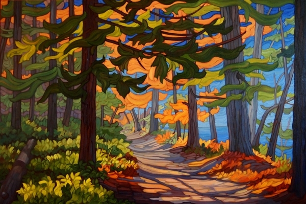 Field Trip to Sidney Spit   oil on canvas  24x36   SOLD