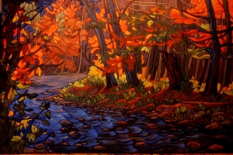 " Go With The Flow "   24x36  oil on canvas  SOLD