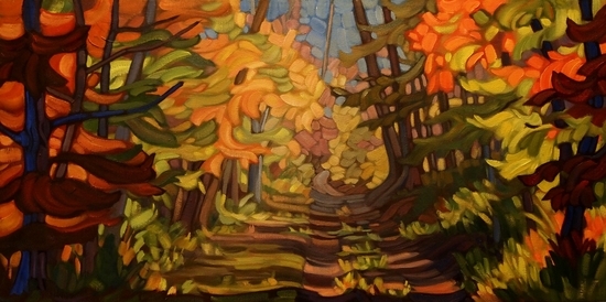 Hurry Home  oil on canvas  12x24   SOLD