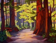 Rest Stop at the Redwoods  oil on canvas  11x14  sold West End Gallery Victoria