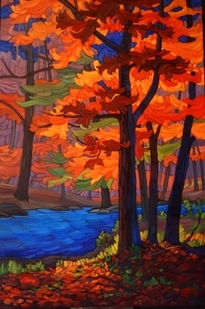 Rhapsody In Blue  36x24  o/c  SOLD
