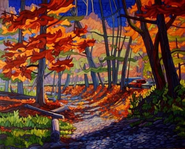 Where The Rivers Once Flow  oil on canvas  24x30   sold at West End Gallery Victoria